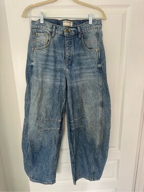 We The Free Men's Washed Blue Relaxed Jeans